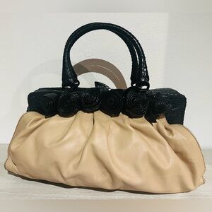 Authentic Valentino Garavani Rosette Leather Tote